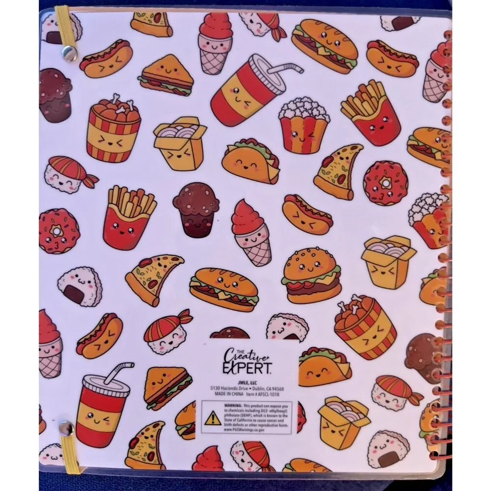 2026 Planner FAST FOODIE Day Weekly Month Planning Note Page Gift